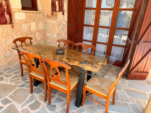 Outside dining area
