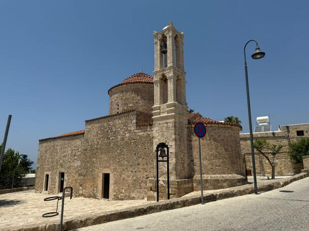 Old church on the village square