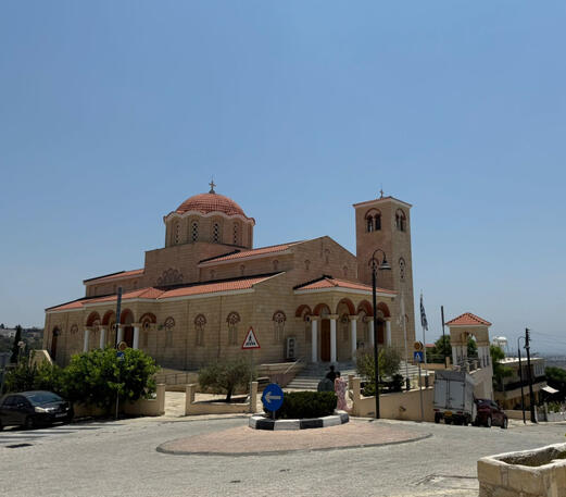 New church on the village square